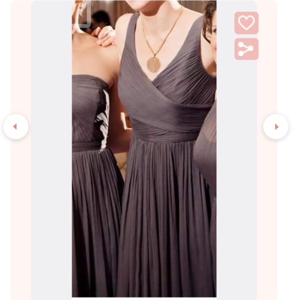 J Crew Grey Silk Dress 10P